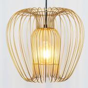 Hanglamp Protetto, goud, Ø 34 cm