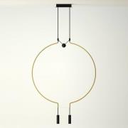 Axolight Liaison M2 hanglamp goud/zwart 84cm