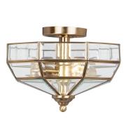 Plafondlamp Old Park, antiek messing