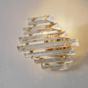 Gouden kristalwandlamp Losanghe