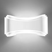 LED design-wandlamp Ionica in wit