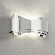 LED wandlamp Ionica van staal, chroom