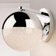 LED wandlamp Sphere, chroom