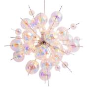 Hanglamp explosie van glas, 10-lamps