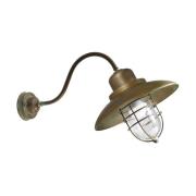 Wandlamp Patio Cage 3301 messing antiek/helder