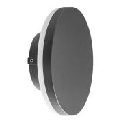 LED buitenwandlamp Bora rond, donkergrijs