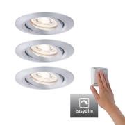 Paulmann Nova Mini plus LED easydim per 3 alu