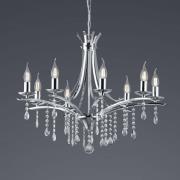 Kroonluchter Lucerna met glasbehang, 8-lamps