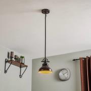 Hanglamp Emery in industriële stijl brons Ø 20,3cm