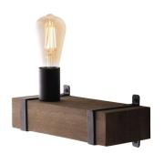 Wandlamp Texas van antiek hout, 1-lamp