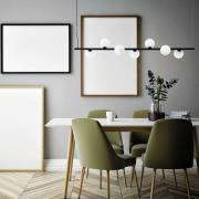 Hanglamp Pomì, horizontaal, 7-lamps