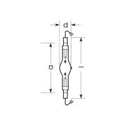 RADIUM Halogeen gasontladingslamp K12s 1950W HRI-TS D/S helder