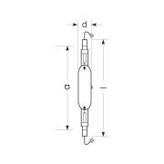 RADIUM Halogeen gasontladingslamp K12s 2150W HRI-TS N/XL helder
