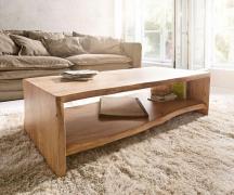 DELIFE Salontafel Live-edge 130x60 cm acacia natuur boomrand