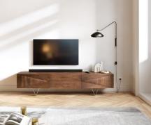 DELIFE Designer-tv-meubel Wyatt 175 cm acacia bruin 3 laden