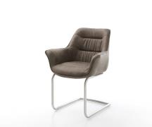 DELIFE Sledemodel Kaira-Flex microvelours taupe vintage sledemodel ron...