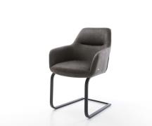 DELIFE Sledemodel Pejo-Flex microvelours antraciet vintage sledemodel ...
