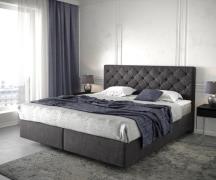 DELIFE Boxspringbed Dream-Great 180x200 cm zwart met matras en topper