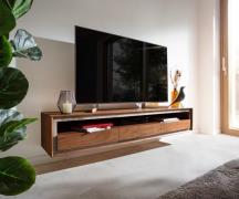 DELIFE Tv-meubel Stonegrace 175 cm acacia bruin steenfineer 3 laden 1 ...