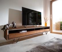 DELIFE Tv-meubel Stonegrace 240 cm acacia bruin steenfineer 4 laden 1 ...