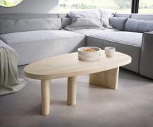 DELIFE Salontafel Wido 110x50 cm Mango White Wash