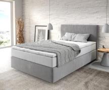 DELIFE Boxspringbed Dream-Well 120x200 cm Microvezel Grijs met TFK Mat...