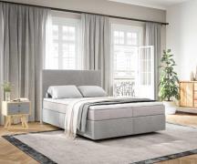 DELIFE Boxspringbed Dream-Well 140x200 cm Cord Zilvergrijs met Pocketv...