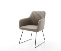 DELIFE Eetkamerstoel Greg-Flex echt leer mud slipframe zwart pocketvee...