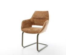 DELIFE Sledemodel Yago-Flex met armleuning chenille Roest sledemodel v...