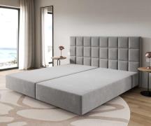 DELIFE Boxspringframe Dream-Fine microvezel grijs 200x200 cm