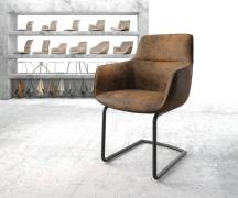 DELIFE Sledemodel Pejo-Flex bruin antiek sledemodel rond zwart