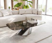 DELIFE Salontafel Edge Boot 140x80 cm keramiek Laminam® Emperador Extr...