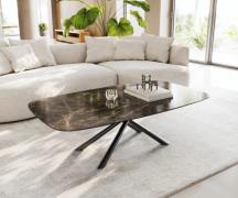 DELIFE Salontafel Edge Boot 140x80 cm keramiek Laminam® Emperador Extr...