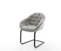 DELIFE Sledemodel Gaio-Flex zachte stof met structuur grijs sledemodel...