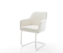 DELIFE Sledemodel Greg-Flex bouclé zacht beige sledemodel vlak wit poc...