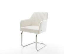 DELIFE Sledemodel Greg-Flex bouclé zacht beige sledemodel vlak roestvr...