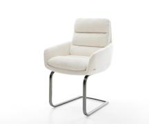 DELIFE Sledemodel Abelia-Flex met armleuning bouclé zacht beige sledem...