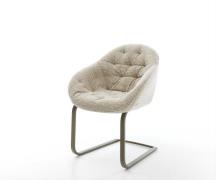 DELIFE Sledemodel Gaio-Flex geweven stof beige sledemodel vlak afwerki...