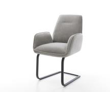 DELIFE Sledemodel Zoa-Flex zachte stof met structuur grijs sledemodel ...