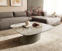 DELIFE Salontafel Edge Boot 90x90 cm keramiek Minas Melange Conis Meta...