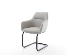 DELIFE Sledemodel Pejo-Flex stripes lichtgrijs sledemodel rond zwart p...