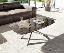 DELIFE Salontafel Edge Boot 120x70 cm keramiek Laminam® Emperador Extr...