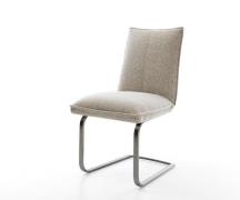 DELIFE Sledemodel Lelio-Flex geweven stof beige sledemodel vlak grafie...