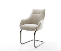 DELIFE Sledemodel Alja-Flex met armleuning geweven stof beige sledemod...