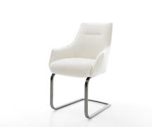 DELIFE Sledemodel Alja-Flex met armleuning bouclé zacht beige sledemod...