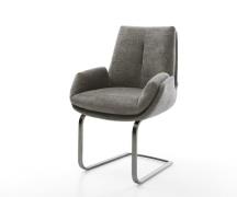 DELIFE Sledemodel Clea-Flex bouclé zacht mud sledemodel vlak grafiet p...