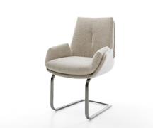 DELIFE Sledemodel Clea-Flex geweven stof beige sledemodel vlak grafiet...