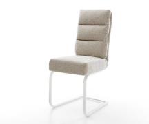 DELIFE Sledemodel Pela-Flex geweven stof beige sledemodel vlak wit poc...