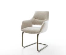 DELIFE Sledemodel Yago-Flex met armleuning geweven stof beige sledemod...