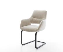 DELIFE Sledemodel Yago-Flex met armleuning geweven stof beige sledemod...